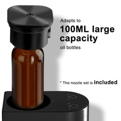 SHXMZS premium aluminum diffuser close-up shows sleek design and spill-protection