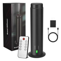 SHXMZS Waterless Diffuser 200ml capacity in black-a for bold aroma diffusion in large rooms.