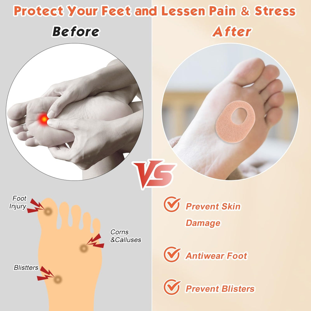 Shynek foot cushions elliptical center padding adds extra protection for problem spots.