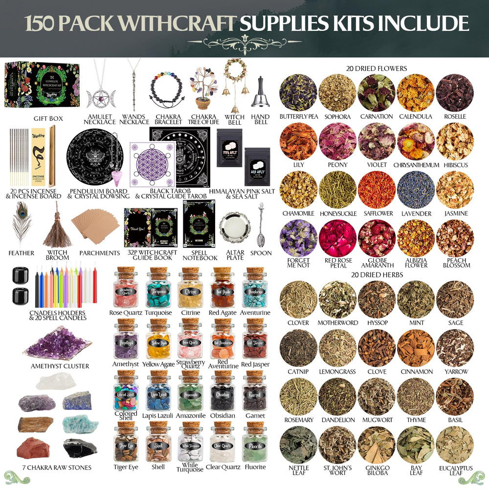 SHYSHINY dried herbs 40 varieties to inspire rituals, spells, and decorative displays
