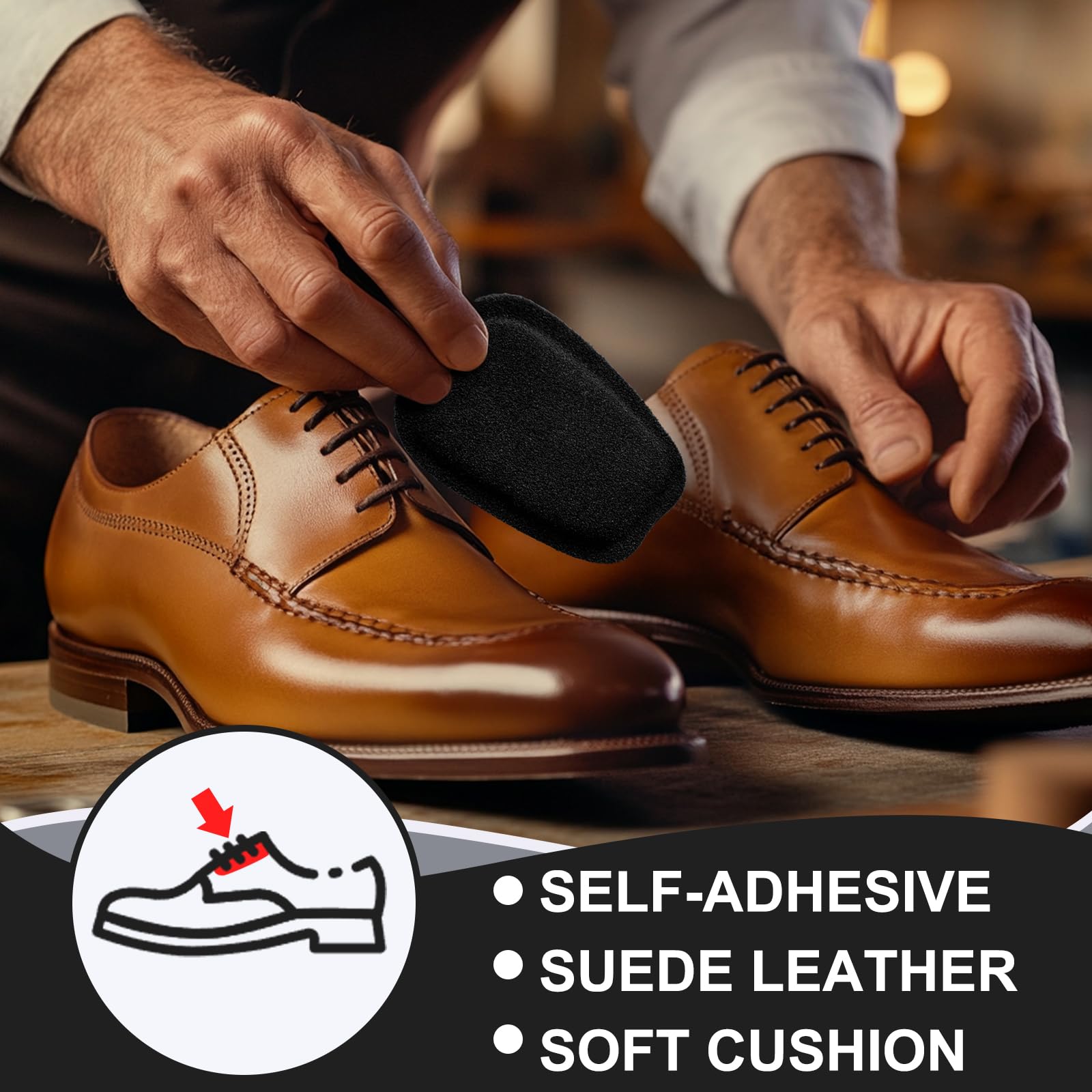 Shyyween soft suede finish adds gentle cushioning to instep