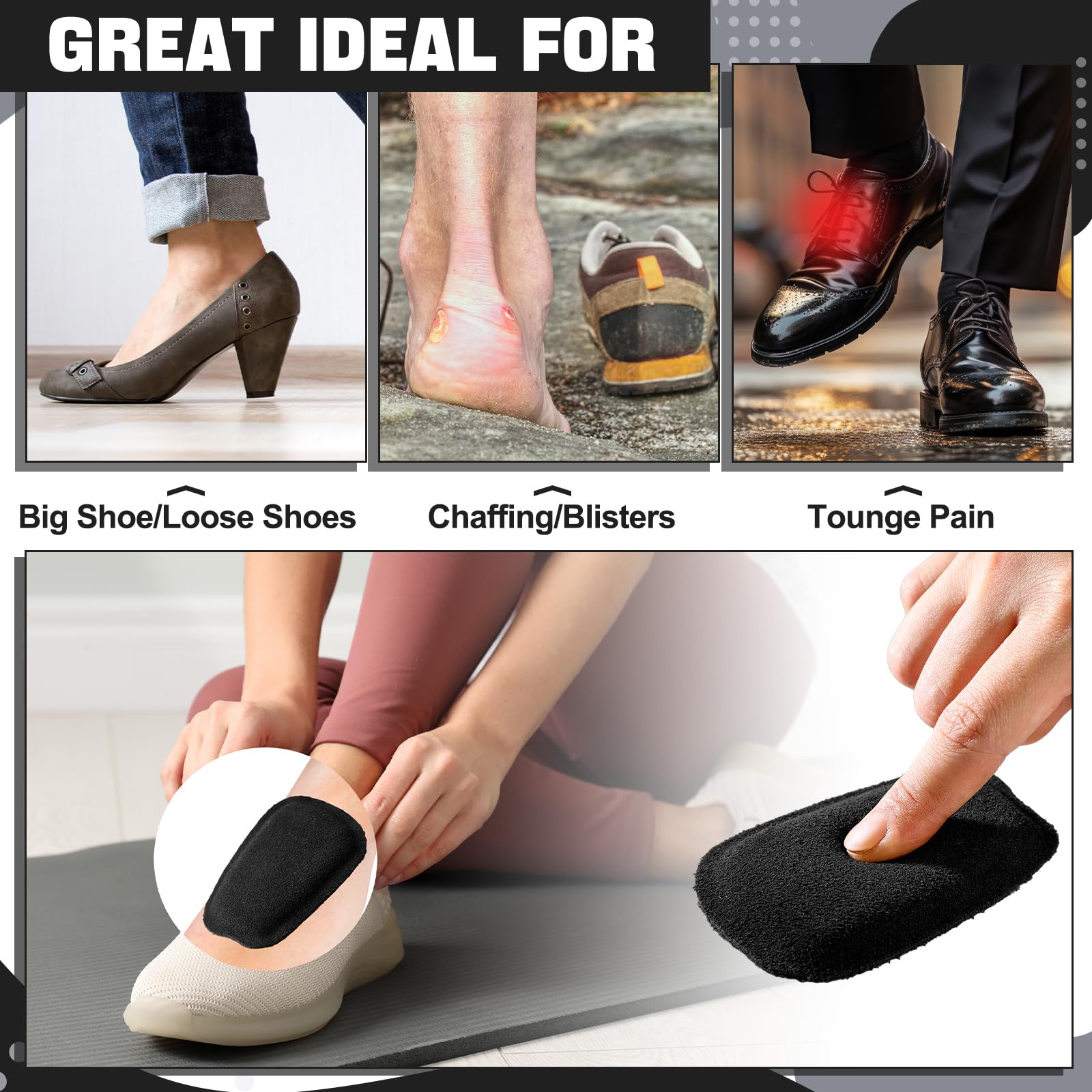 Shyyween three-pair pack offers versatile shoe fit adjustments