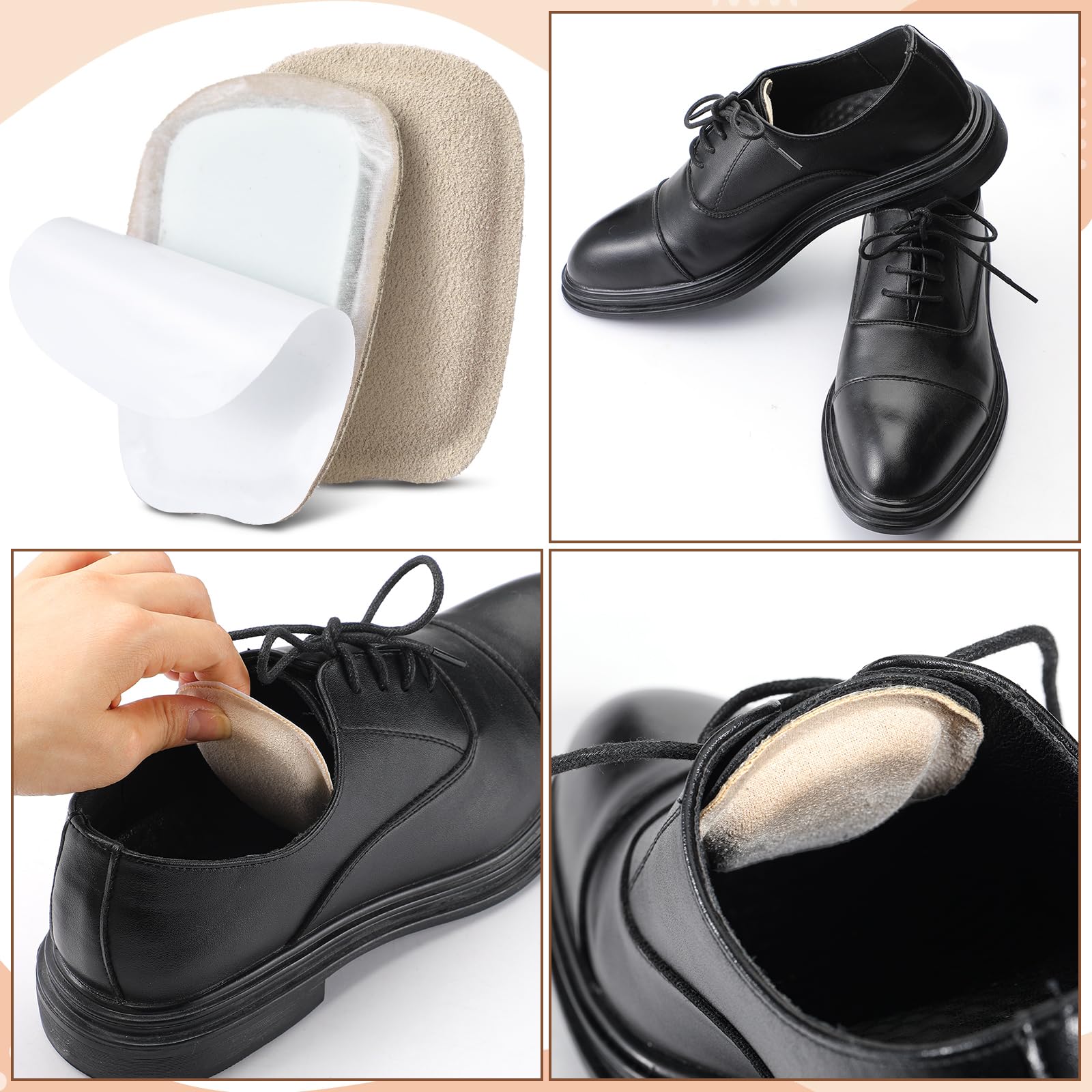 Shyyween flesh color blends discreetly with shoe interiors.