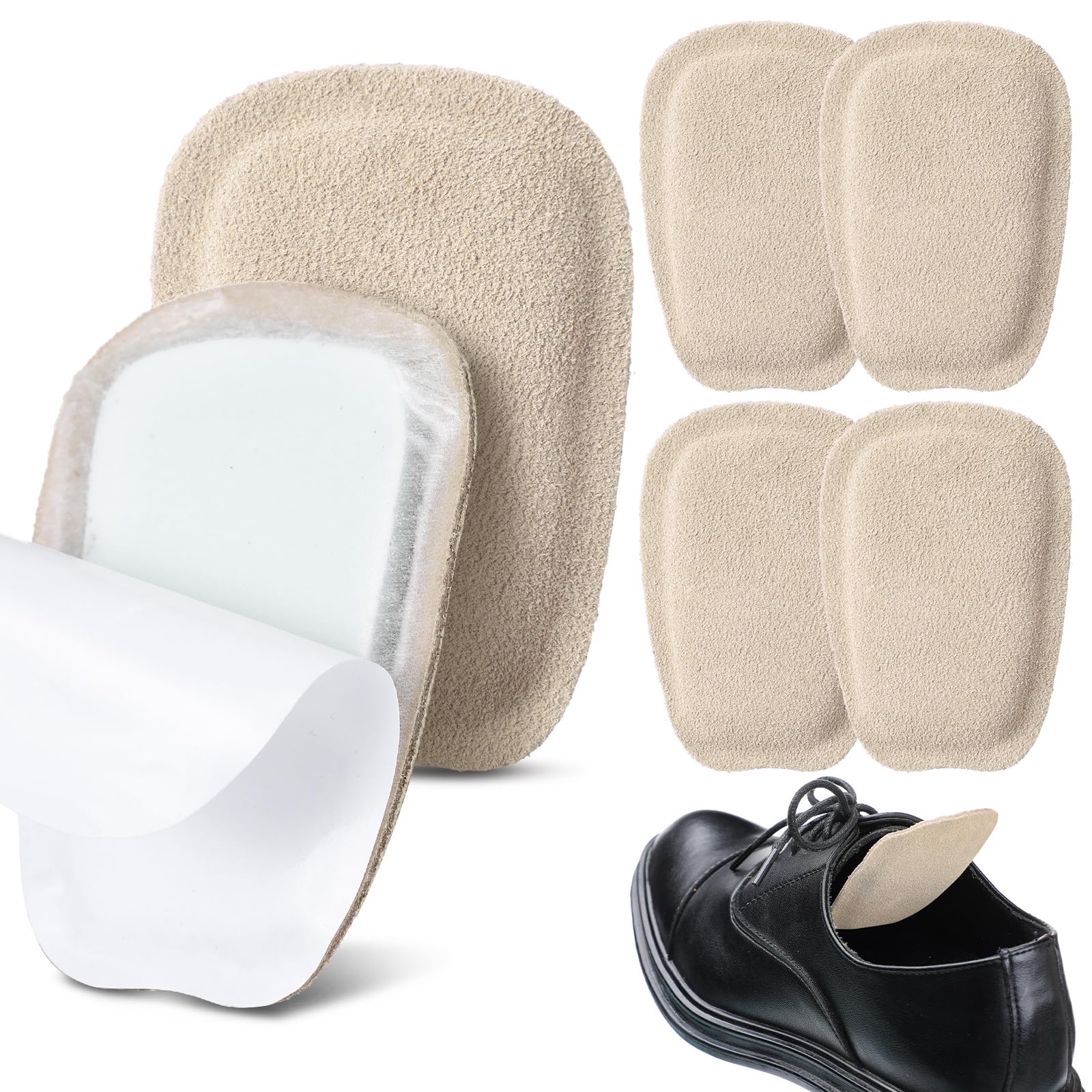 Shyyween tongue pad soft suede leather for comfortable, secure shoe fit.