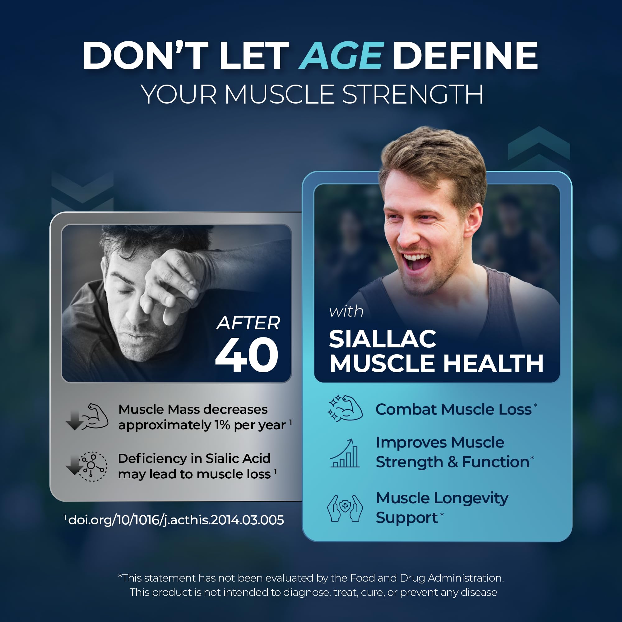 SIALLAC Muscle Health used pre-workout in gym setting