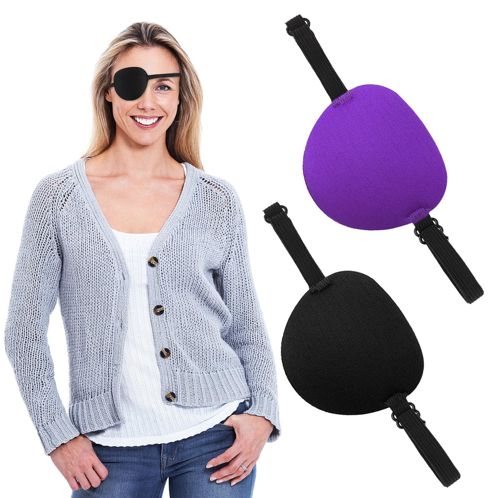 Sibba eye patch features a 3D groove design for comfortable wear.
