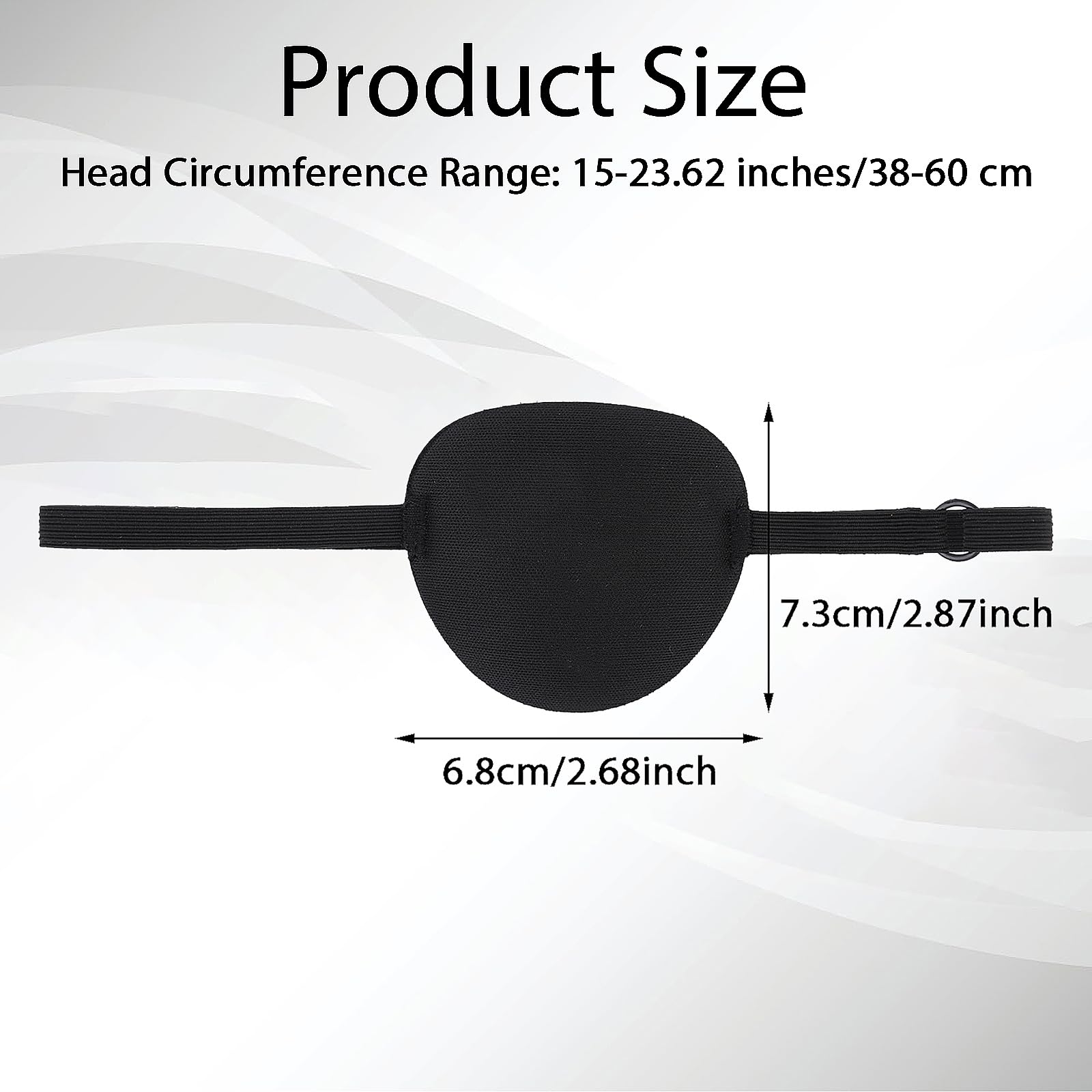Sibba eye patch supports left or right eye coverage for flexibility.