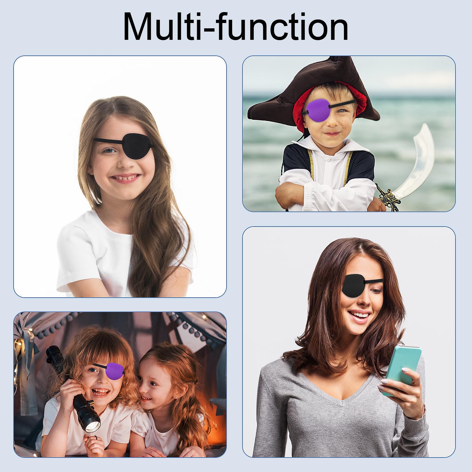 Sibba eye patch provides substantial light blocking with a thin profile.