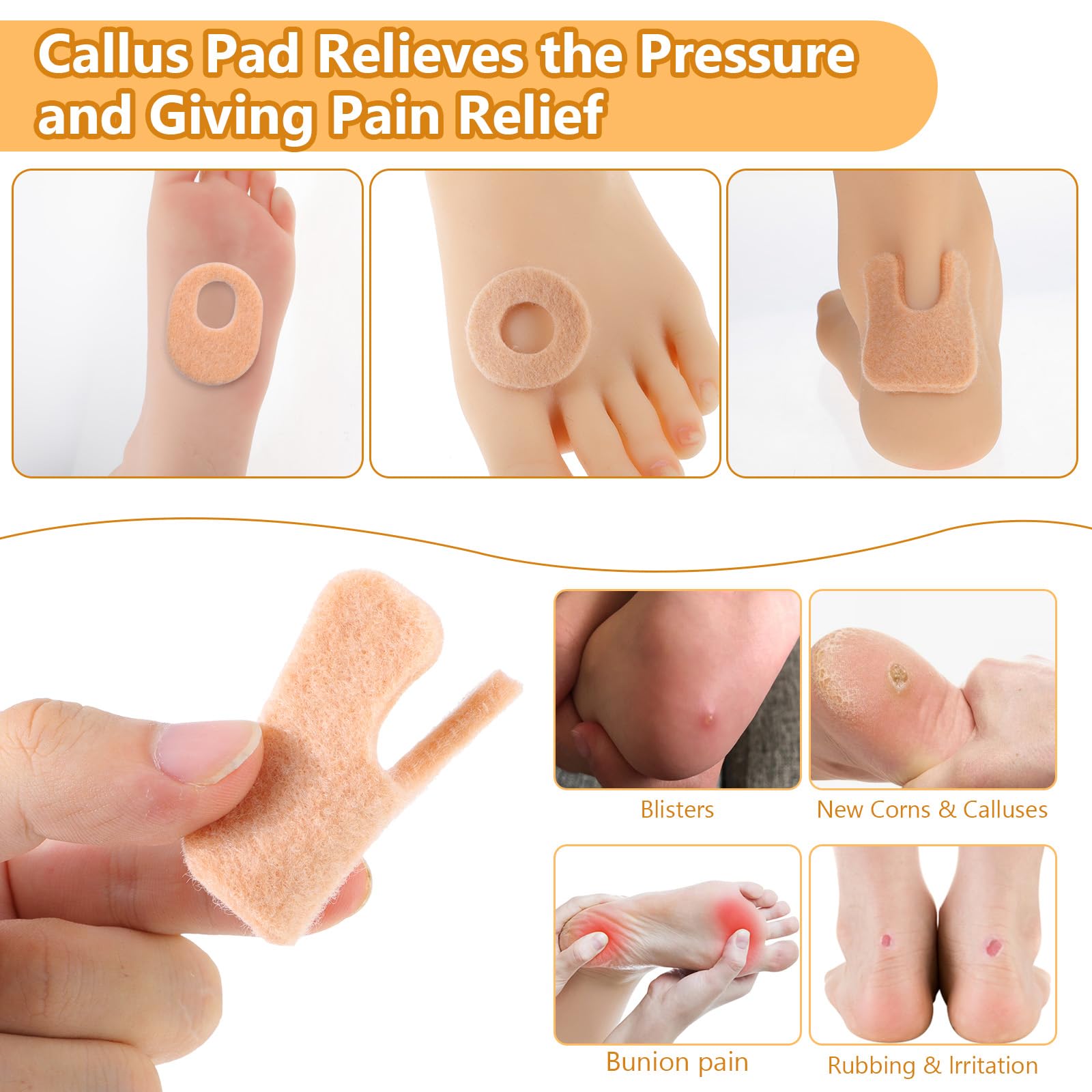 Sibba Feet metatarsal pads provide walking support and even pressure.