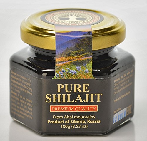 Siberian Treasure Shilajit Resin pouring from spoon for easy use.