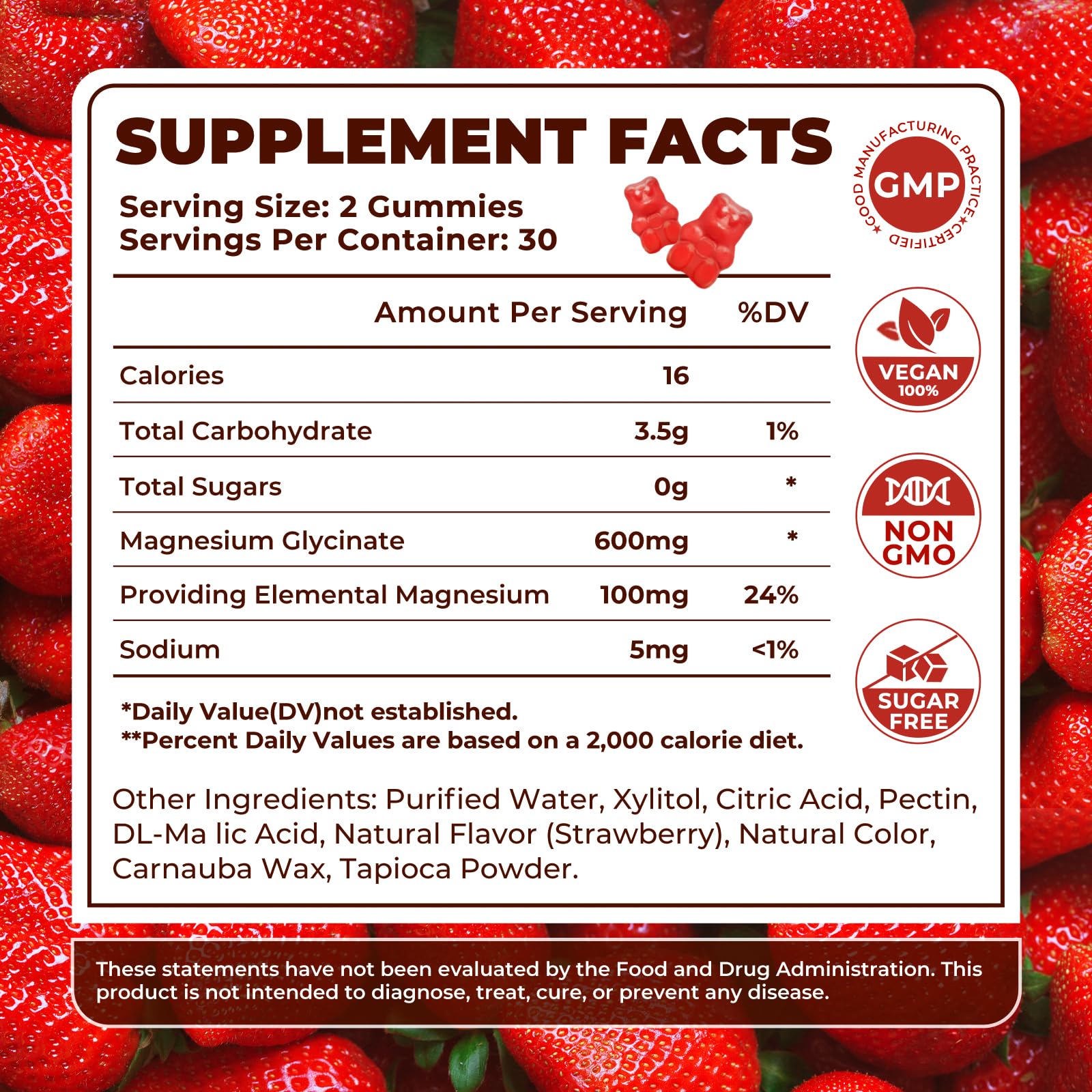 Open bottle of Sieralyn gummies with strawberry flavor for easy daily intake.