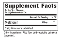 SIERRA LIFE SCIENCES melatonin packaging image highlighting 30 servings per bottle