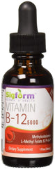 SIGFORM Vitamin B12 5000 Sublingual bottle shows high potency for daily support.