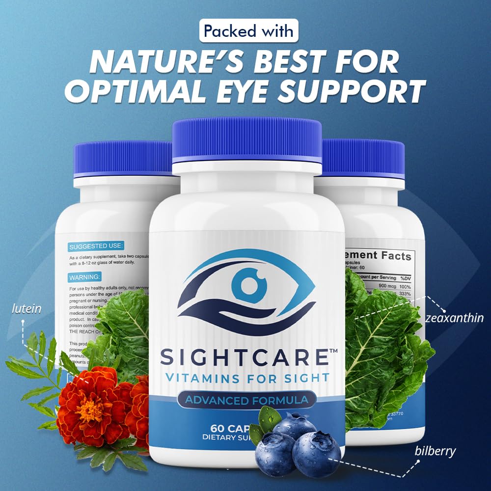 SightCare eye comfort shot conveys moisture support and reduced eye strain.
