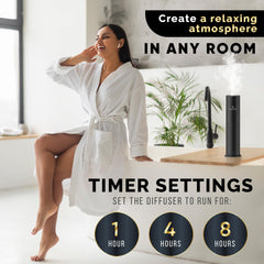 Signature Scents luxury diffuser in hotel lobby, creating welcoming ambiance.