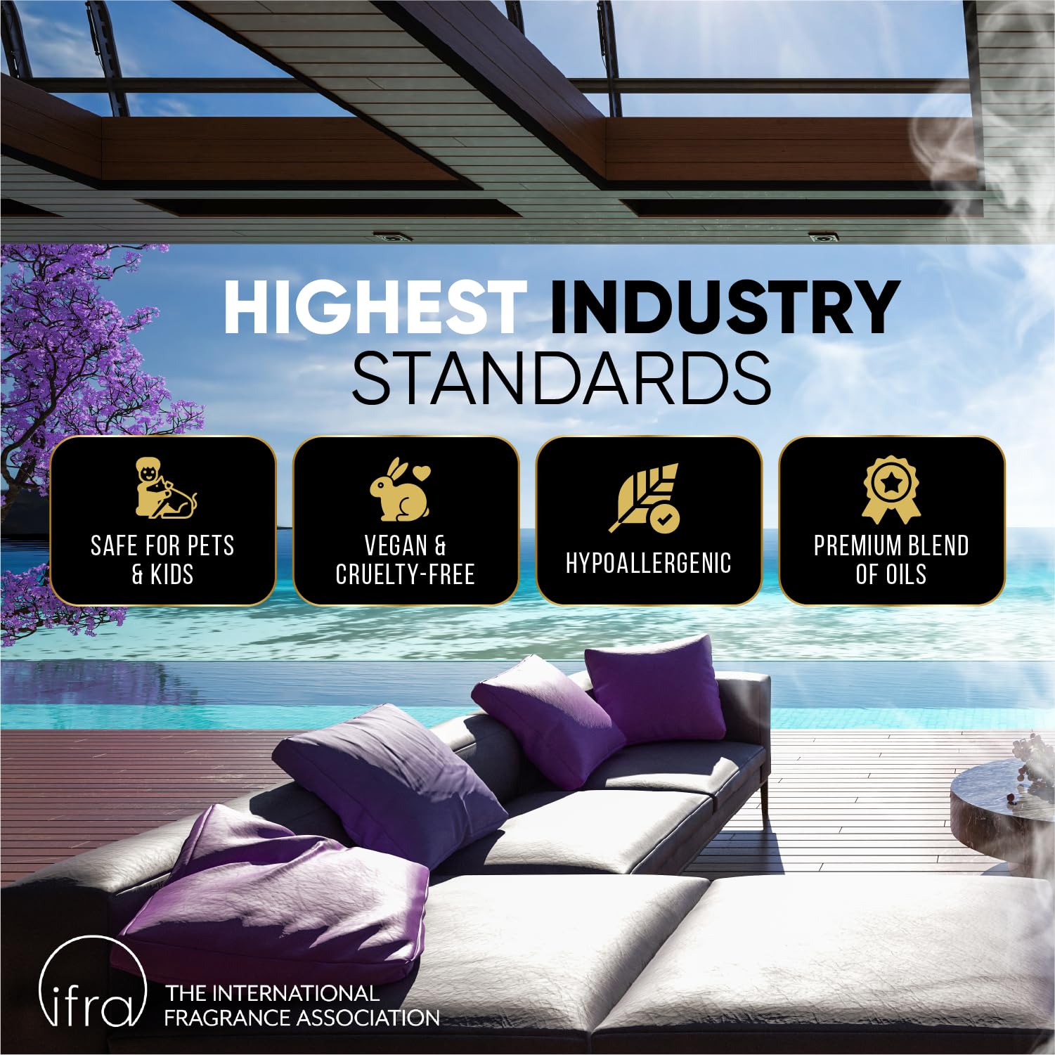 Signature Scents Sanctuary Suite diffuser setup creates a cozy home spa vibe.