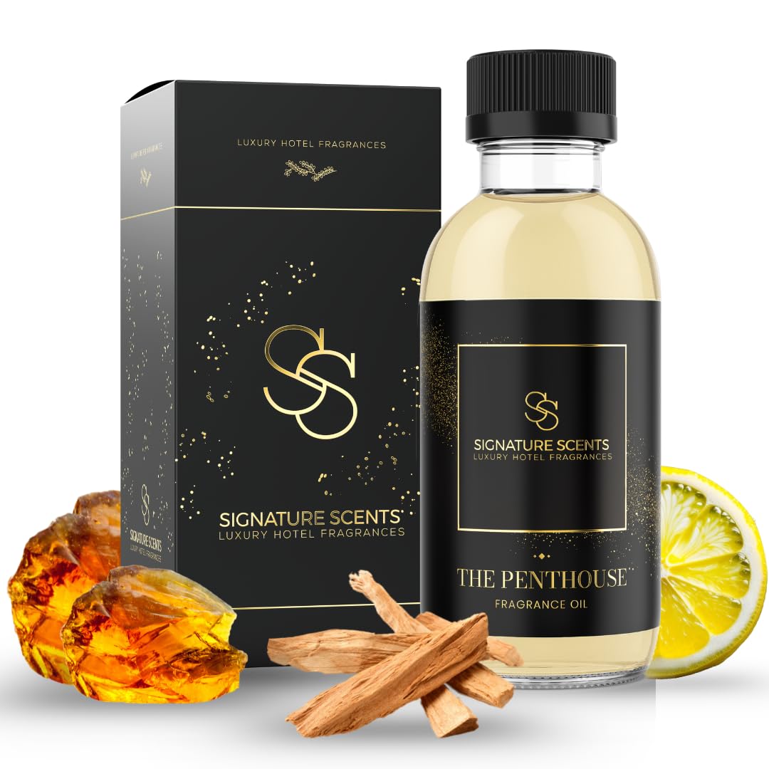 Signature Scents The Penthouse diffuser oil bottle in premium packaging for home use