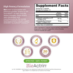 BioActrin bottle pour demonstrating convenient daily vaginal support.