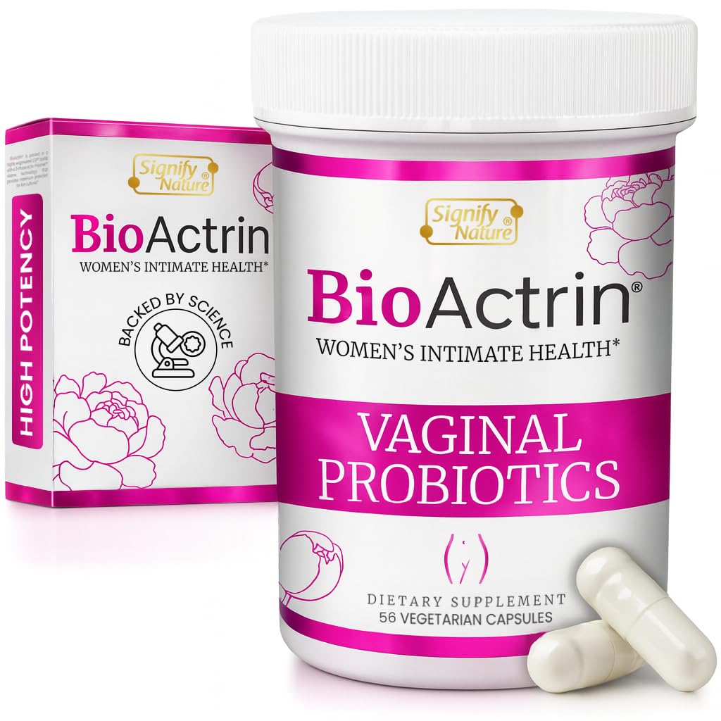 BioActrin by Signify Nature bottle for daily vaginal probiotic support.