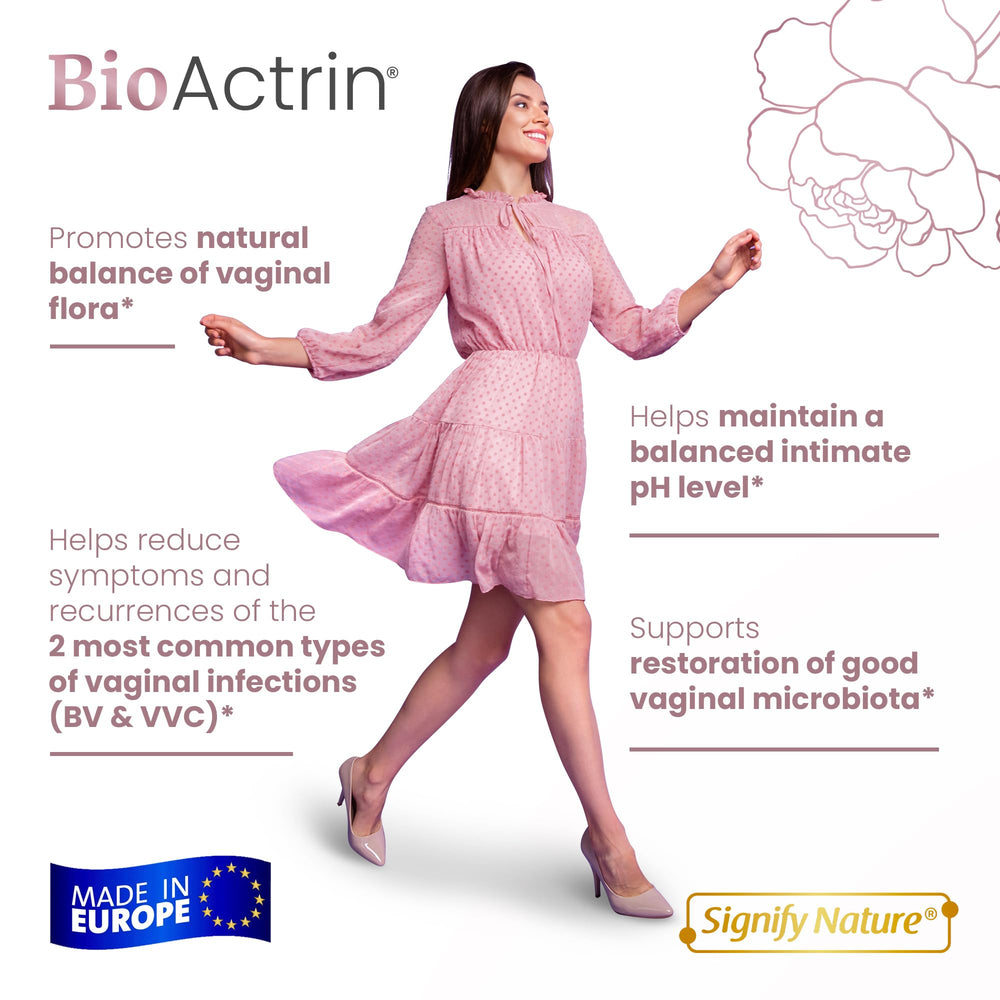 BioActrin capsules ready to support vaginal health.