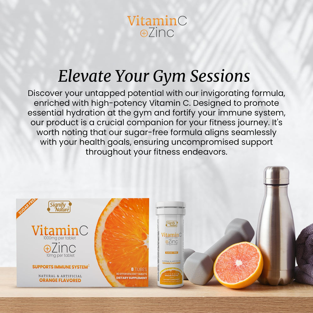 Signify Nature Vitamin C with Zinc supports skin radiance and antioxidant benefits