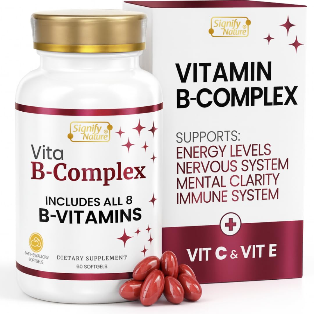 SIGNIFY NATURE VitaBComplex bottle packshot highlighting high-potency B-complex for daily energy support.