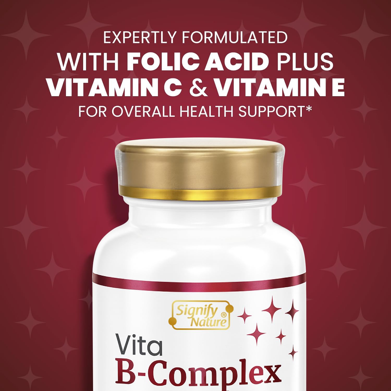 SIGNIFY NATURE VitaBComplex wellness routine image conveys everyday vitality and focus.
