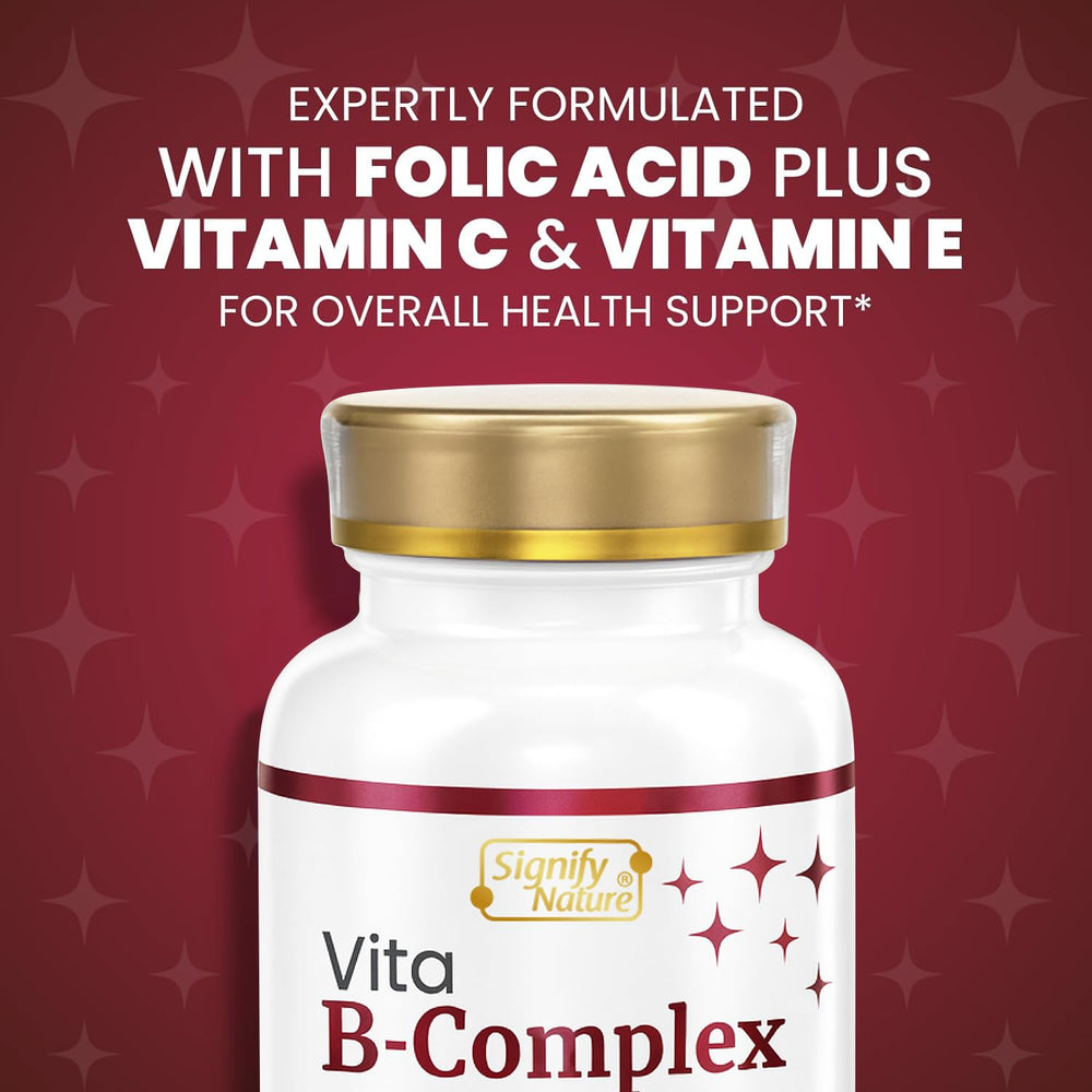 SIGNIFY NATURE VitaBComplex wellness routine image conveys everyday vitality and focus.