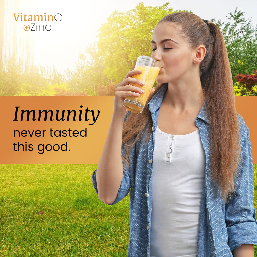 SIGNIFY NATURE Portable on-the-go packets for vitamin C with zinc.