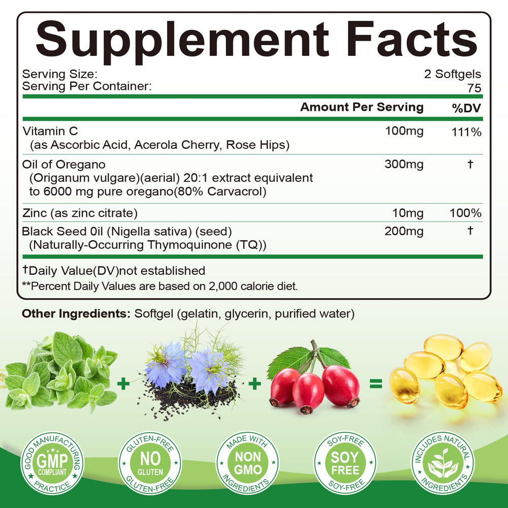 Signilife black seed oil softgels on a clean surface.