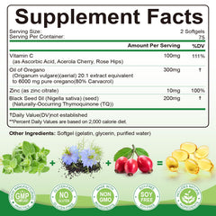 Signilife black seed oil softgels on a clean surface.