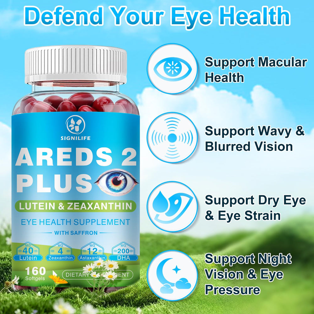 Signilife saffron extract bottle featuring Crocin-rich central vision support