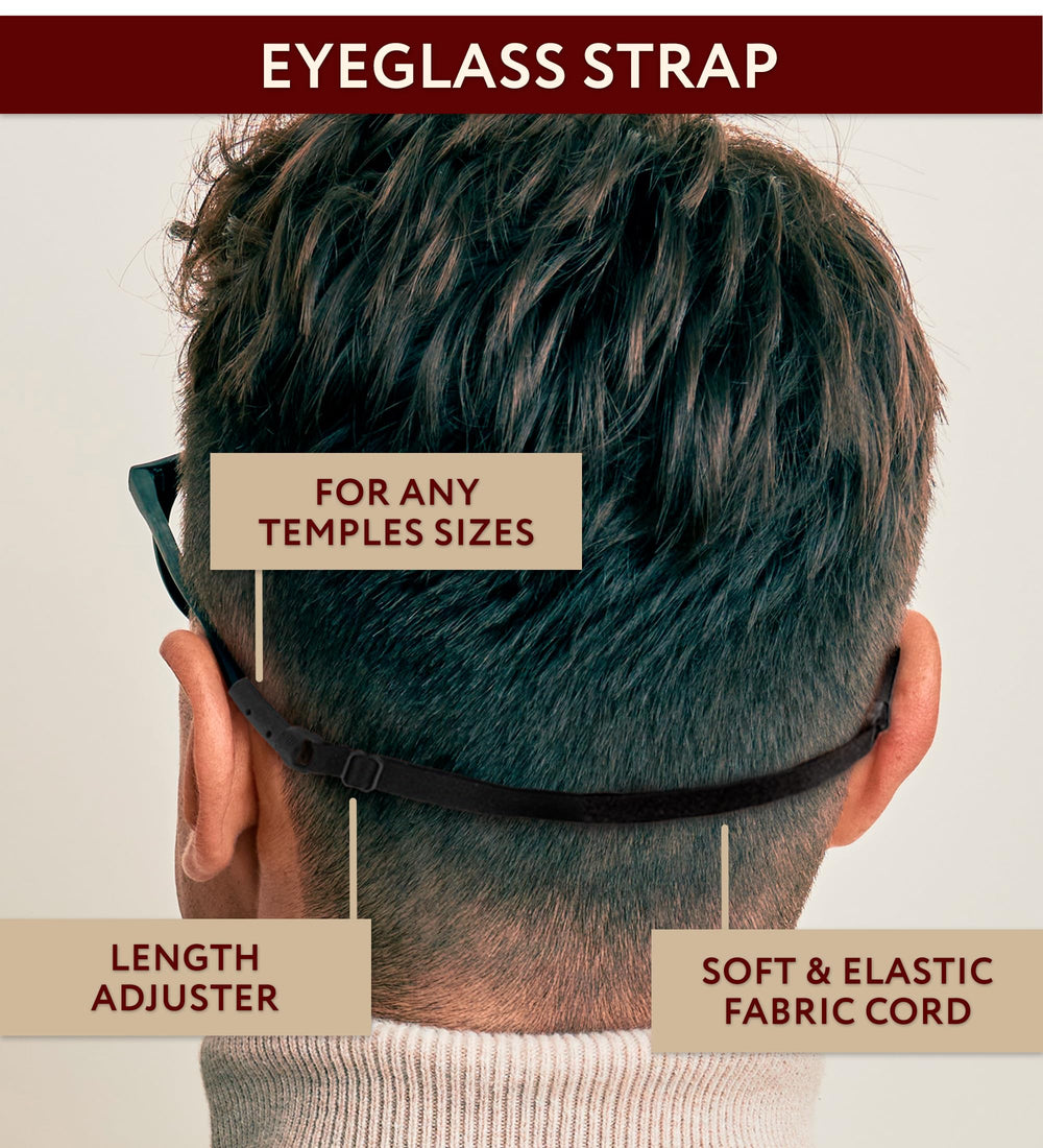 SIGONNA glasses strap included in black for added stability