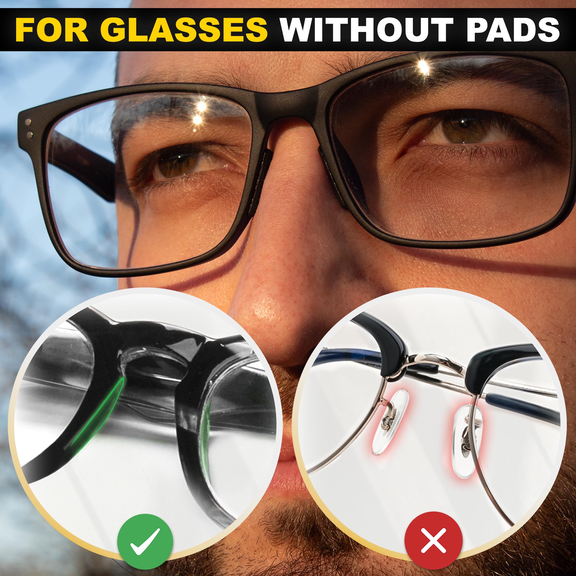 Microfiber cleaning cloth included with SIGONNA nose pads kit