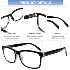 Sigvan adjustable spring hinge glasses adapt to face shape for comfort.