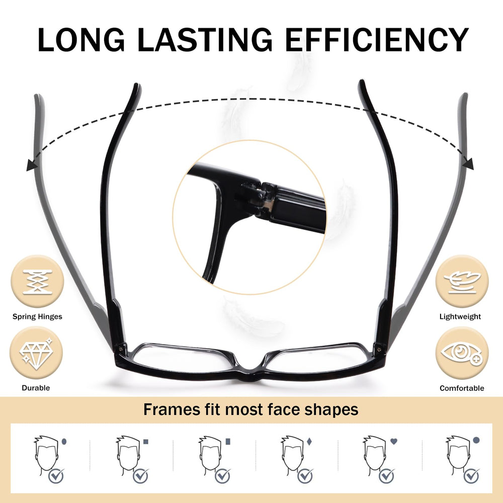 SIGVAN black rectangular frames offering a sturdy, classic look