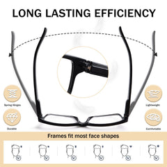 SIGVAN black rectangular frames offering a sturdy, classic look