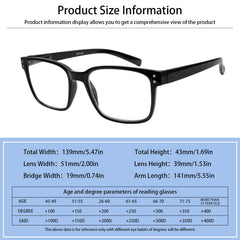 SIGVAN blue light blocking reading glasses, square frame, side view for extended wear comfort.