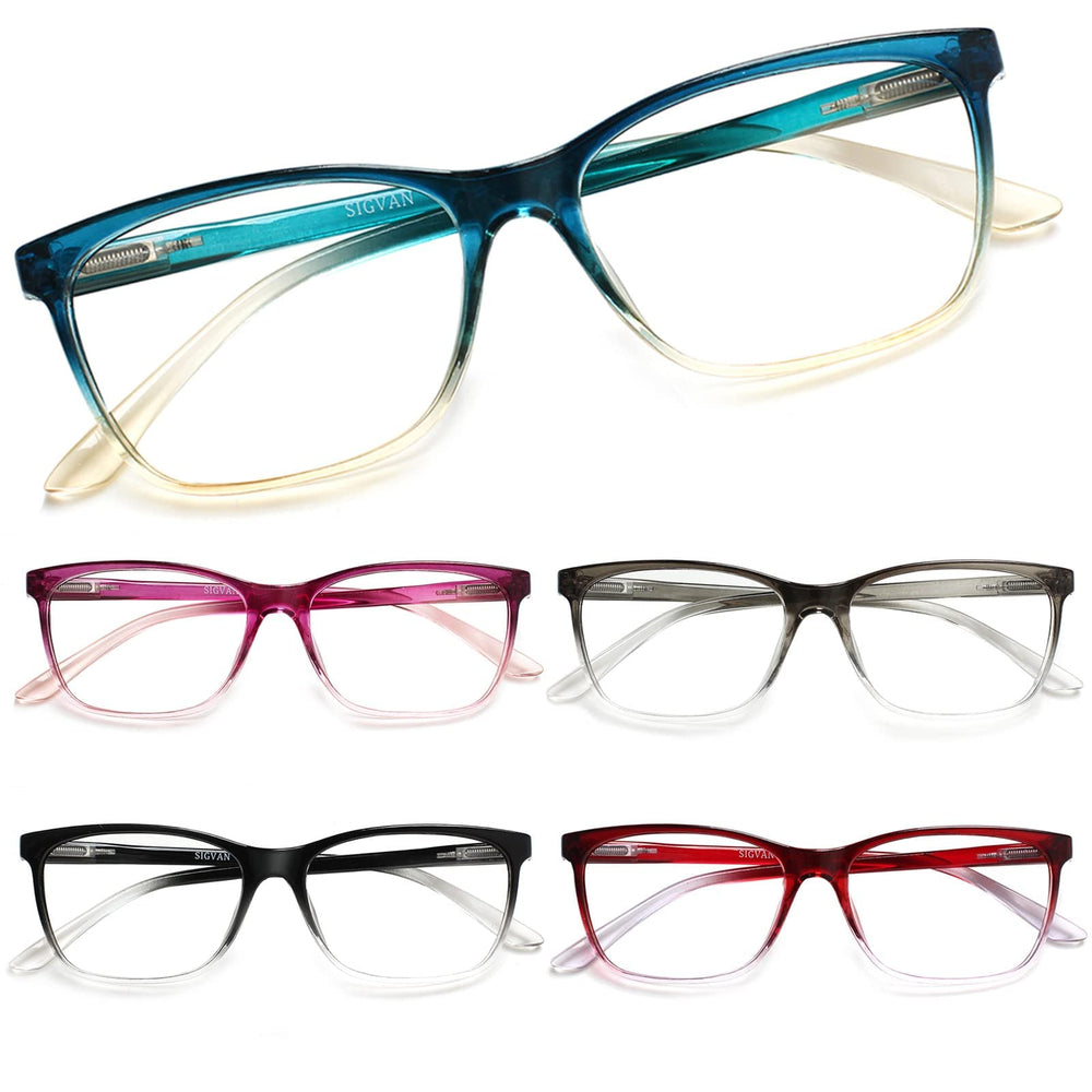 SIGVAN ladies reading glasses with pattern print and blue light protection