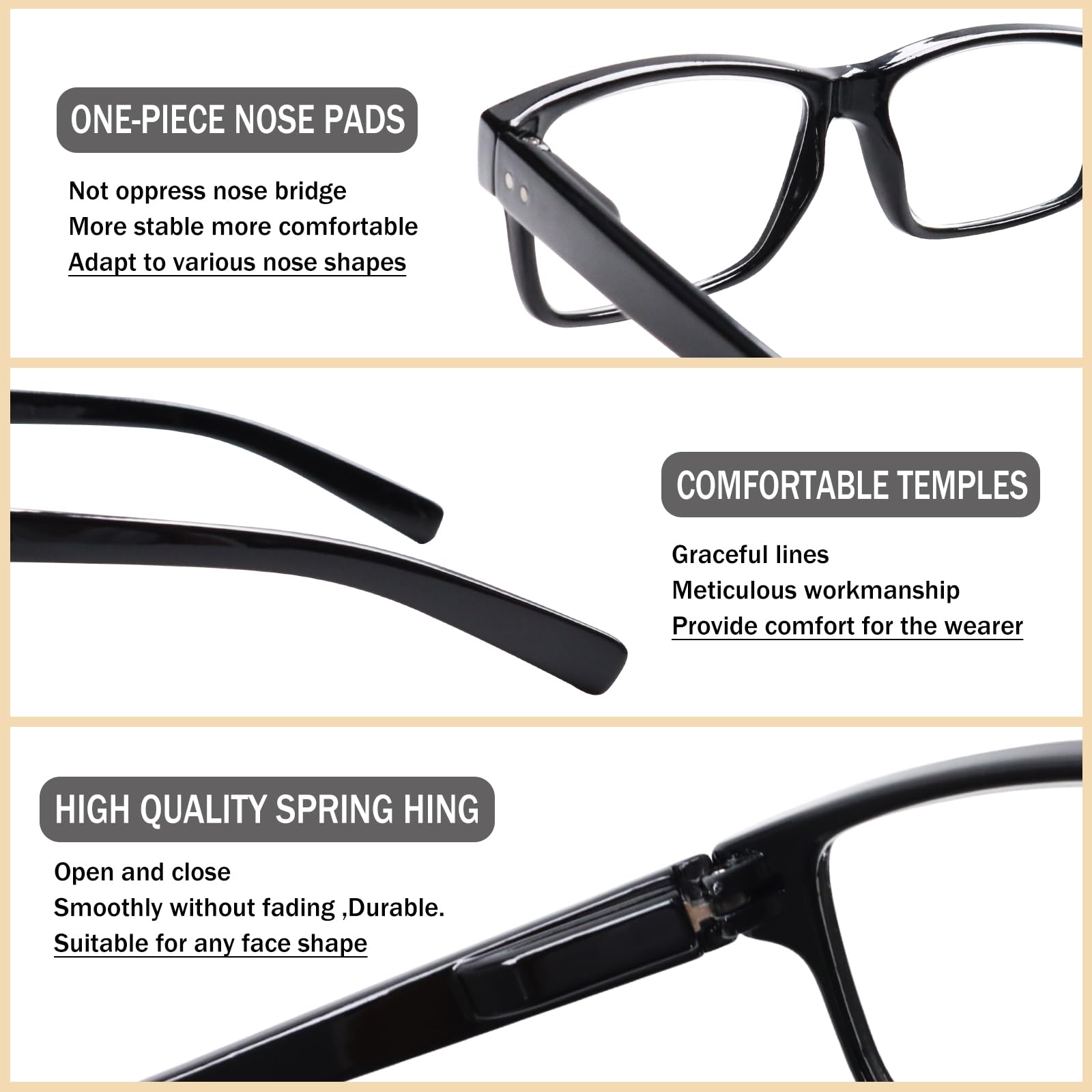 Model wearing SIGVAN black-frame readers for men