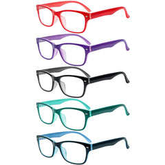 SIGVAN reading glasses pack 5 mix frames for versatile daily wear and style