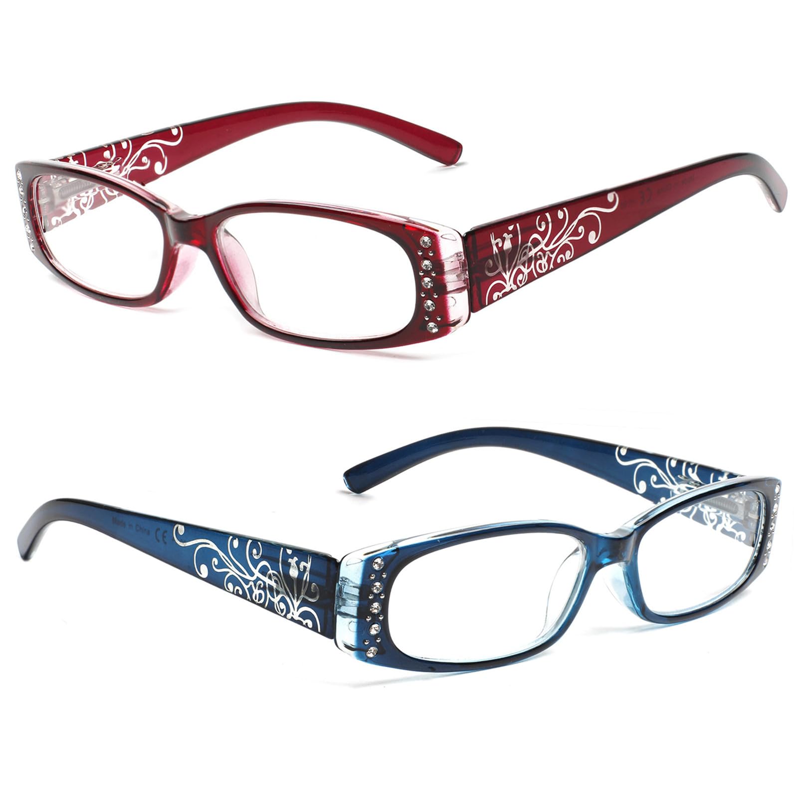 SIGVAN pink rectangular readers add color while reading.