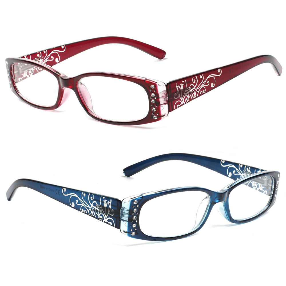 SIGVAN pink rectangular readers add color while reading.