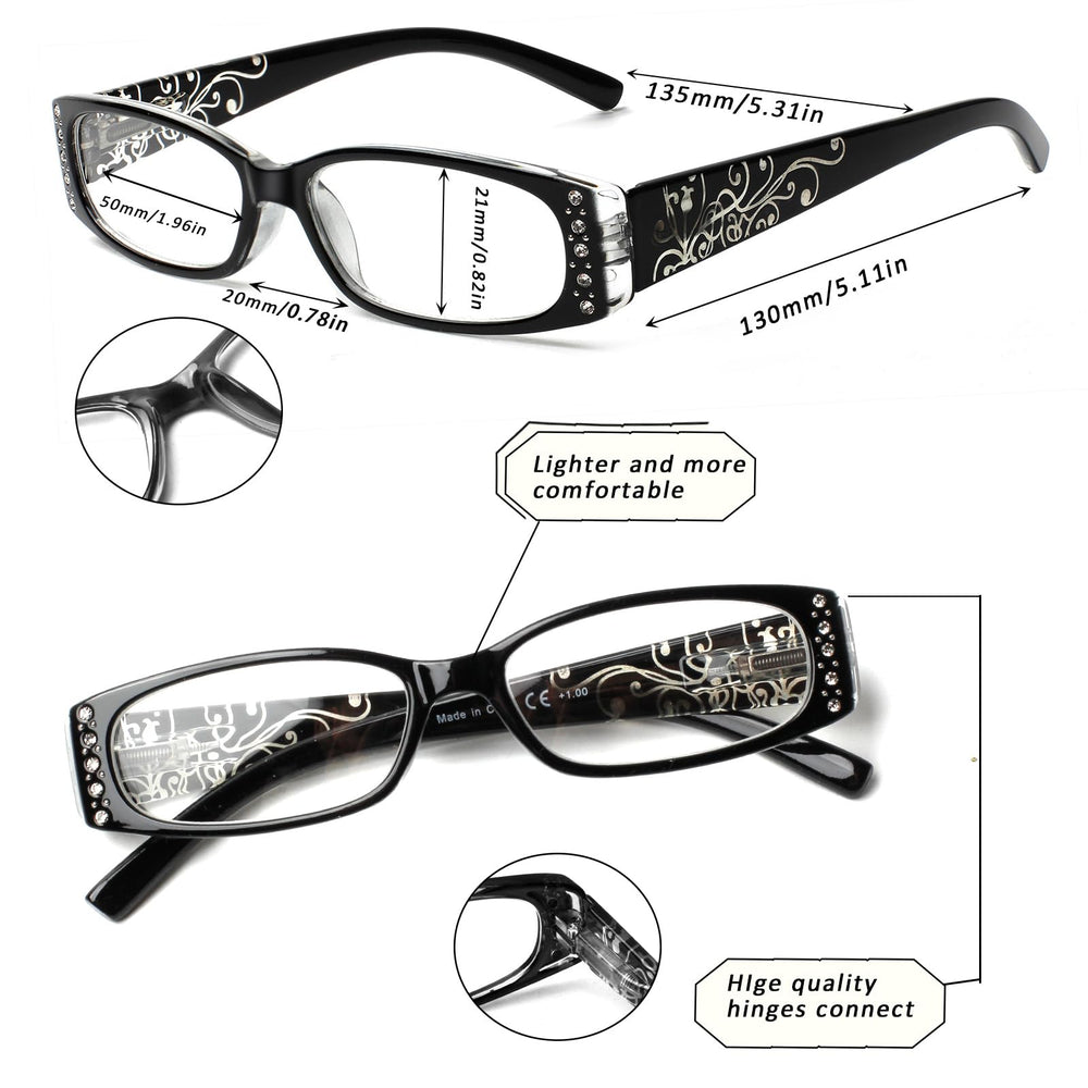 SIGVAN reading glasses in tortoise frame for long, stylish reading sessions.