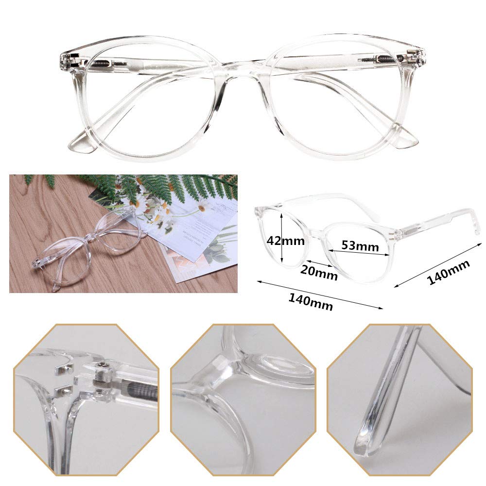 SIGVAN reading glasses side view with spring hinge for comfortable wear
