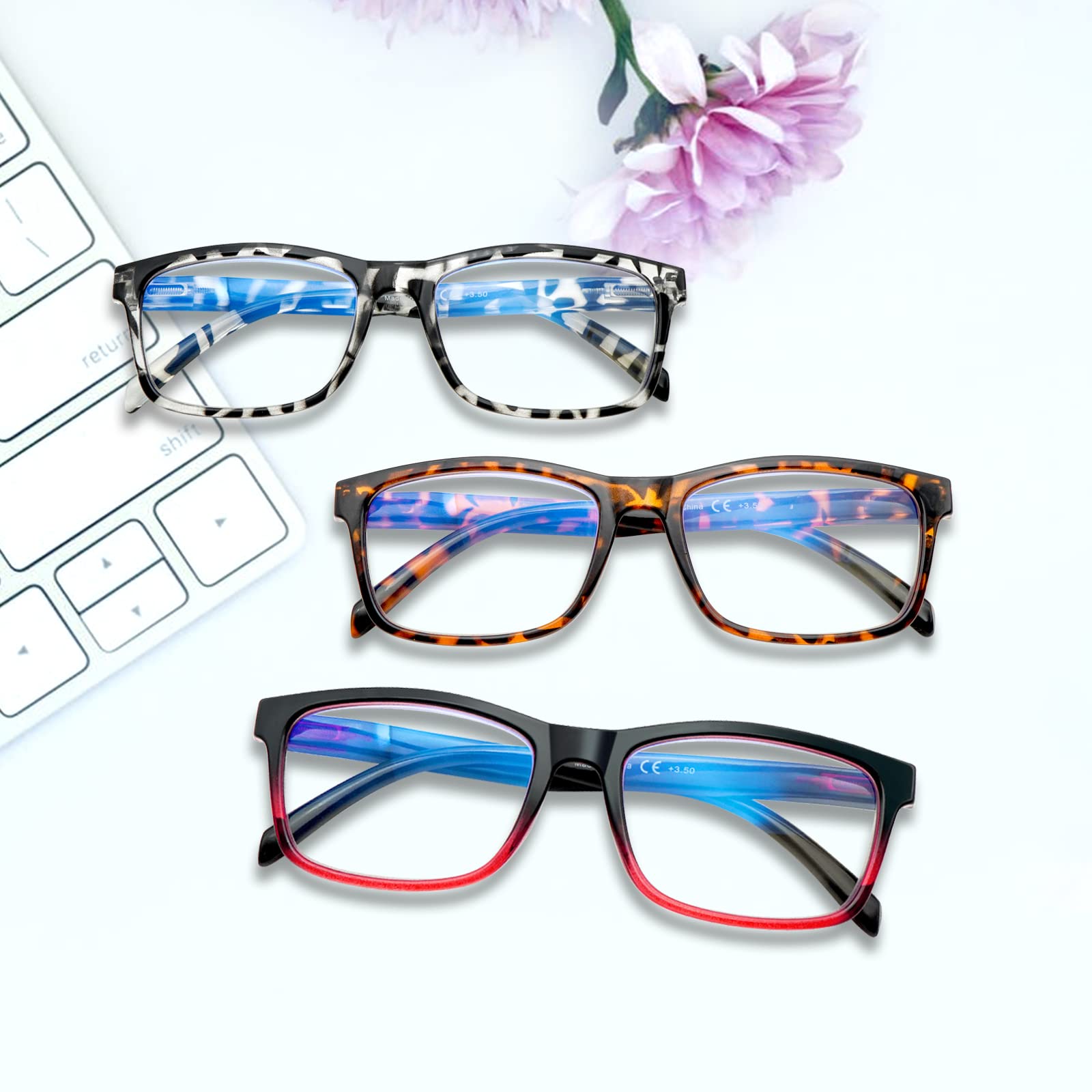 Sigvan spring hinge design eases wear around the ears.