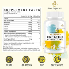 Sihat Sejahtera lemon-flavor chew tablets close-up, sugar-free and tasty.