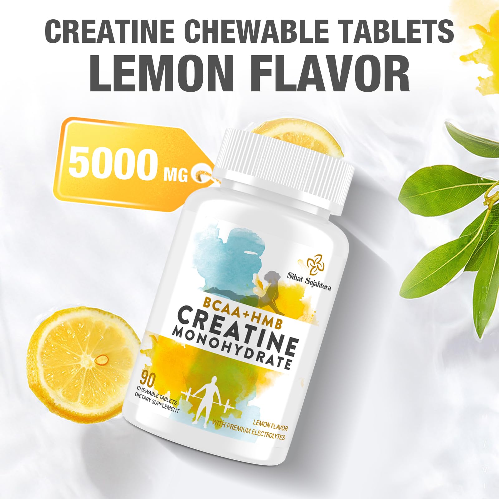 Sihat Sejahtera sugar-free lemon chew, a tasty hydration-friendly option.