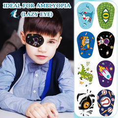 Siifert astronaut pattern eye patch helps kids wear consistently during treatment.