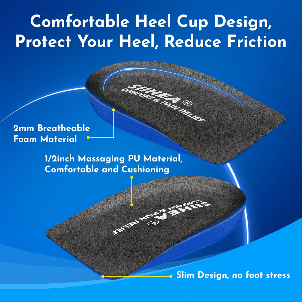 SIIHEA heel cup with anti-slip design keeps the heel in place.